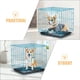 thumbnail image 2 of GOOHOCHY Jaula de transporte para gatos, jaula de viaje de metal, jaula portátil para gatos, jaula de almacenamiento para gatos, 2 of 8