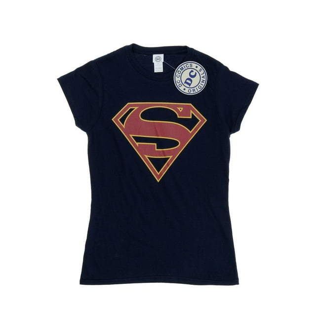 DC Comics Womens Supergirl Logo Cotton T-Shirt