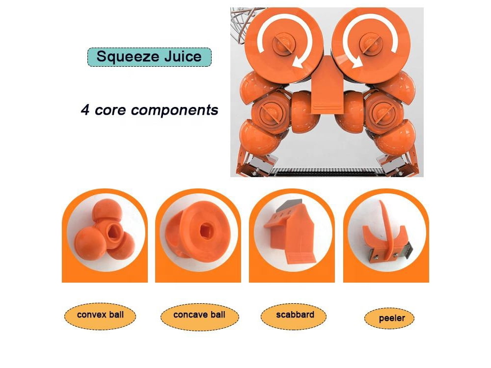INTSUPERMAI Commercial Automatic Orange Juicer Machine Fruit Juice Extractor