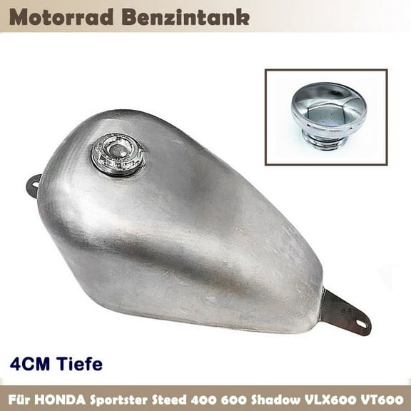 Petrol Gas Fuel Tank For HONDA  Steed 400 600 Shadow VT600 AA 4cm Depth