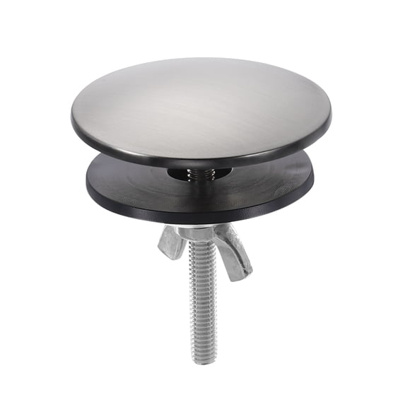 1 Pack Kitchen Sink Hole Cover Gray, 2 Inch Faucet Hole Cover Stainless Steel for Most Sink Holes
