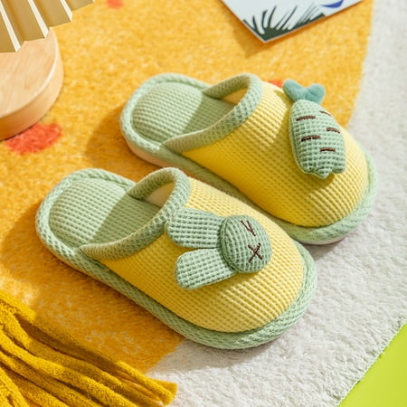 

Gubotare Little Girls Slippers Toddler Slippers Boys Girls House Shoes Slip on Baby Sock Shoes Lightweight Outdoor Walking Shoes (A 12)