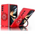 thumbnail image 1 of KOMI Rugged Phone Case for Samsung Z Fold 4 Case with Ring Magnetic Fits Wireless Charger, 2 in 1 Soft TPU and Hard PC Cover Samsung Galaxy Z Fold 4 Case Shockproof Blue (Red, 1 of 5