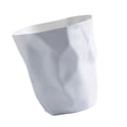 thumbnail image 1 of Bote de basura con diseño arrugado Cubo de basura Cubos de basura Desechos de Blanco pequeño Sunnimix Contenedor de basura irregular, 1 of 8