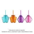 thumbnail image 1 of Vaso Prichos con Popote con Diseño de Mariposa de Vidrio Varios Modelos 1 Pieza Multicolor, 1 of 4