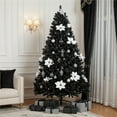 thumbnail image 6 of Yaheetech 4.5ft Pre-lit Spruce Artificial Christmas Tree, Black, 6 of 13