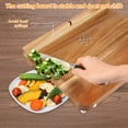 thumbnail image 6 of LINFANG Wooden Adaptive Cutting Board With Spike Smooth Surface Handicapped Kitchen Board With Anti Slip Bottom for Vegetable Fruit Meat, 6 of 9