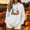 New-White, variant on PNTUTB Halloween Women's Sweatshirt Long Sleeve Hoodie Drawstring Pullover Cute Print Fall Winter Casual Comfort Trendy Versatile Top with Pocket
