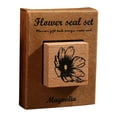 thumbnail image 1 of Flower Ritual Seals Flowers And Rites Collection Decorative Hand Tent Seals Vintage Wood Children's Seals Plant Flower And Grass Material Printing And Painting, 1 of 4