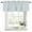 Teal Green, variant on Navy Blue Striped Curtain Valances for Windows, Kitchen Valance Window Treatments Panel 2 Pack, Navy Blue White Farmhouse Stripes Rod Pocket Short Curtains for Bathroom Bedroom 60 x 18 Inch