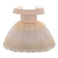 thumbnail image 3 of Summer Saving! Yievot Kids Girls Tulle Dress Pageant Gown Birthday Party Princess Wedding Dress Newborn Baby Girl Dresses 0-18 Months 2024 Summer Girls Dresses Clothes on Clearance, 3 of 7