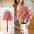 thumbnail image 3 of Artificial Plants Outdoor Pointed-Leaf Lavenders Ground Stake 45cm Tall Faux Spike for Garden Patio Decor, 3 of 6