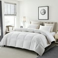 thumbnail image 4 of Serta Down Fiber 233 Thread Count Goose Down Fiber White Comforter, Full, 4 of 8