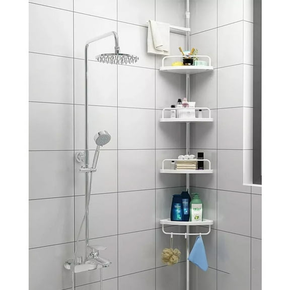 Organizador de baño MYRVA 4 niveles altura ajustable 185-240 cm 255-310 cm