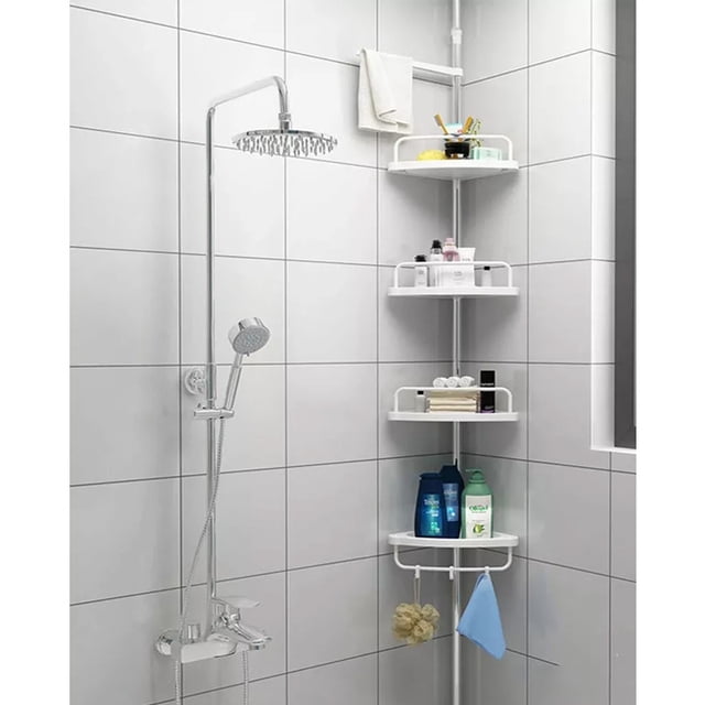 Organizador de baño MYRVA 4 niveles altura ajustable 185-240 cm 255-310 cm