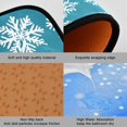 thumbnail image 7 of Snowflake Blue Background Kitchen Mat Set of 2 Cushioned Non Slip Rugs for Bedroom Floor Runner Mats, 7 of 7