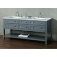 thumbnail image 2 of Stufurhome Marla 72 inch Grey Double Sink Bathroom Vanity, 2 of 9