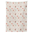 thumbnail image 3 of Ambesonne Tribal Tablecloth Rectangular Table Cover, Fox Bear Arrows, 52"x70", Salmon Amber White, 3 of 4