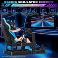 thumbnail image 5 of Racing Simulator Cockpit Stand with Elite Series Racing Seats for Logitech/Thrustmaster/Fanatec G29 G920 G923 T80 T300,djustable Steering Wheel Stand,Not Included Wheel,Pedals & Shifter, 5 of 7