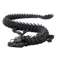thumbnail image 1 of Transemion Plastic Exquisite Delicate 3D Printed Articulated Dragon Model For Collectors Suitable For Any black 30CM, 1 of 6