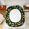 thumbnail image 5 of Manfei Retro Horseshoe Full Size Sheets,St.Patrick Day Bed Sheets,Four Leaf Clover Sheet Sets For Boys Teens,Super Cozy Room Decor,4-Piece, 5 of 7