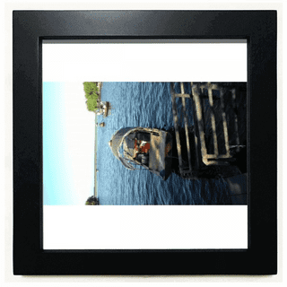 Young's Wood Fishing Pole Triple Picture Frame, 4 by 4 : :  Home