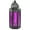 Purple, variant on 11.5" Moroccan Style Hanging Candle Lantern, Black Metal Frame, Purple Colored Glass Panels Candle Holder Indoor Outdoor Lamp Lantern, Great for Patio, Porch, Bedroom, Events, Parties