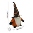 thumbnail image 3 of Fiudx Decoración de Gnomos de Halloween, Muñeco Festivo Sin Rostro de Rodolfo, Juguete de Duende Tradicional, Perfecto para Decorar El Hogar o La Mesa, Idea de Regalo Navideño, 1 Muñeca de Tela, Acen, 3 of 7