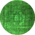 thumbnail image 1 of Ahgly Company Indoor Round Oriental Green Industrial Area Rugs, 6' Round, 1 of 4