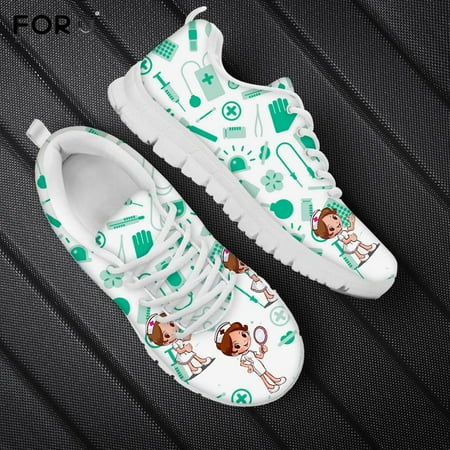 

Zapatillas Mujer Cute Galaxy Nurse Printed Jogging Shoes for Women Casual Mesh Ladies Sneakers Nursing Gifts For Woman Footwear