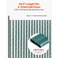 thumbnail image 2 of VEVOR Chain Link Fence Privacy Slats Double-Wall for 4' High Fence Bottom Lock Green, 2 of 9