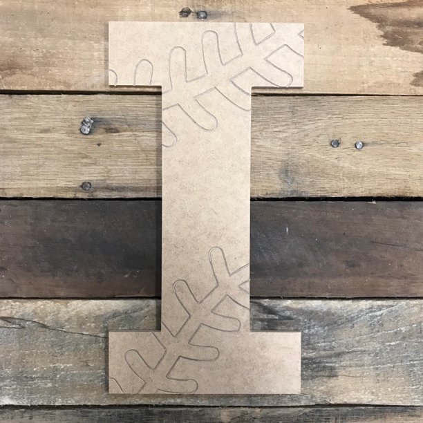 12 Rockwell I Baseball Or Softball Paint By Line Craft Wooden Unfinished Wood Letter Walmart Com Walmart Com