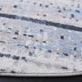 thumbnail image 3 of SAFAVIEH Bayside Donella Abstract Polyester Machine Washable Area Rug, Blue/Gold, 6'7" x 6'7" Round, 3 of 11