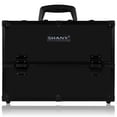 thumbnail image 2 of SHANY Essential Pro Makeup Train Case Cosmetic Box Portable Makeup Case Cosmetics Beauty Organizer Jewelry storage with Locks , Multi Compartments Makeup Box and Shoulder Strap - All Black, 2 of 5