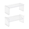 thumbnail image 4 of Wosthever Soporte de almacenamiento transparente para escritorio, estante de juguetes apilable transparente, libro para el hogar, suministros Almacenamiento y organización del hogar Tipo de bisel, 4 of 6
