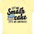 thumbnail image 4 of Inktastic Let Me Smash Cake Its My Birthday Boys Baby Bodysuit, 4 of 5