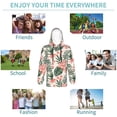 thumbnail image 5 of Fotbe Lilies Flowers Pattern Youth Pullover Hooded Sweatshirt, Boys Hoodie, Kangaroo Pocket Hoodie for Kids Girls -Large, 5 of 6