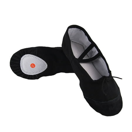 

RONSHIN Ballet Dance Dancing Shoes Pointe Soft Flats Yoga Shoes Comfortable Breathable Slippers for Children Kids Girls Women