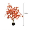 thumbnail image 3 of 4ft Artificial Maple Tree, Large Faux Tree Soft Silk Autumn Maple Decorative Plant with Plastic Pot for Party Home Living Room Decoration Thanksgiving Harvest, 3 of 6