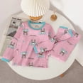 thumbnail image 4 of Conjuntos de ropa de Navidad para niños, ropa de dormir para niños, Pijamas de dinosaurio, Pijamas de dibujos animados para bebés, Otoño e Invierno, 4 of 4