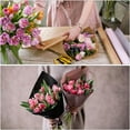 thumbnail image 5 of LTS EMIRA Flower Wrapping Paper - 20 Sheets 22.4 x 22.4 inch Water-Resistant Floral Bouquet Wrapping Paper with Paper Cutter,Florist Supplies for Wedding Gift DIY Craft Wrap,Sea green, 5 of 6