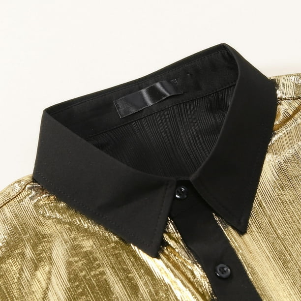 metallic gold dress shirt Onalaja HONEY MAXI DRESS main image 0