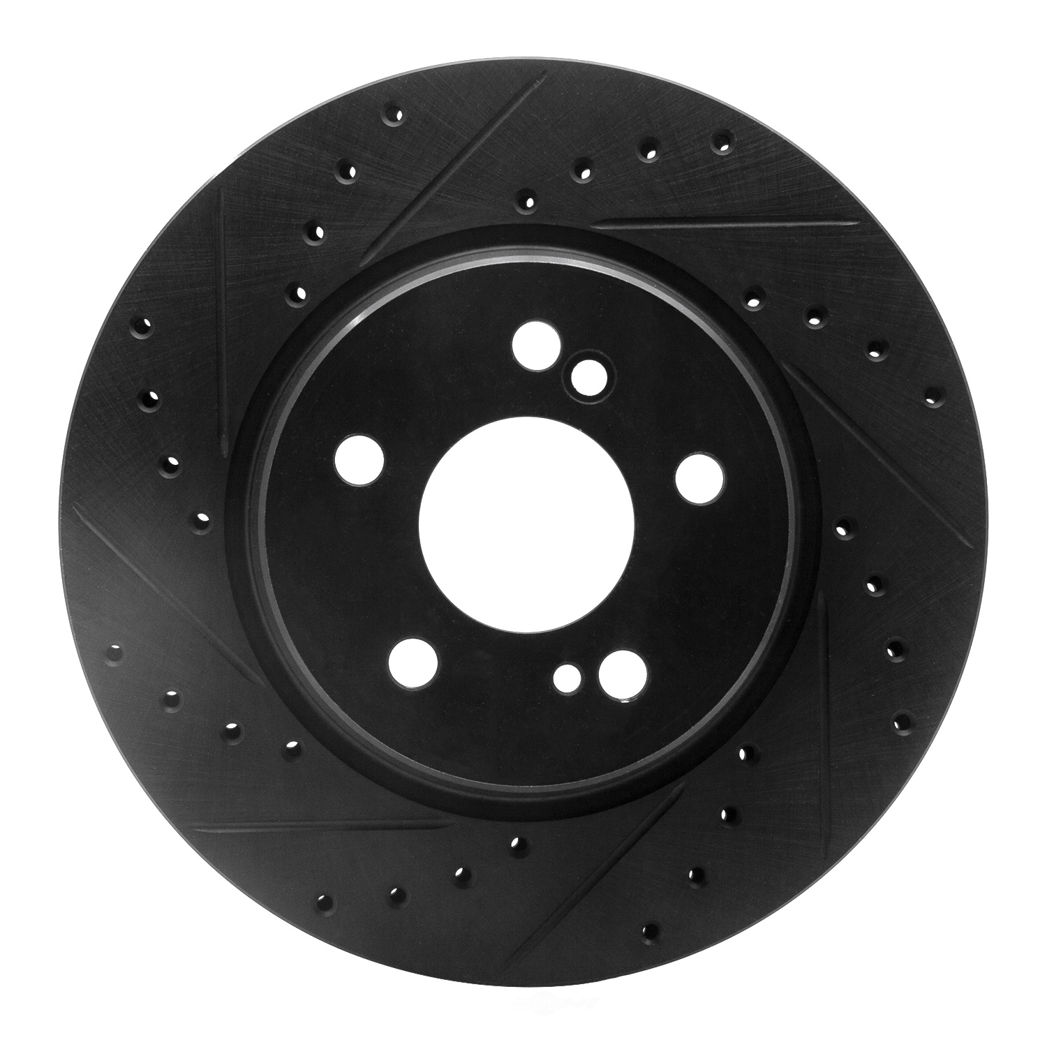 Dynamic Friction Company 633-63030L DFC Brake Rotor - Drilled And Slotted - Black
