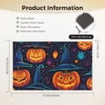 thumbnail image 6 of Halloween Entryway Doormats Halloween Pumpkins Moons Indoor Door Mat Wear-Resistant Bats Glowing Neon Cartoon Style Halloween Ornaments 19.7x31.5 Inches, 6 of 6