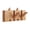 wood, variant on Wooden Coat Rack Wall Mounted Piano Hanger - Sturdy Walnut Finish Hook Organizer for Coats, Keys, Hats, Robes, Towels - Space-Saving Entryway Decor