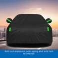 thumbnail image 4 of Funda para coche de tafetán de poliéster 170T190T, impermeable, a prueba de polvo, engrosada, parasol universal, 4 of 5