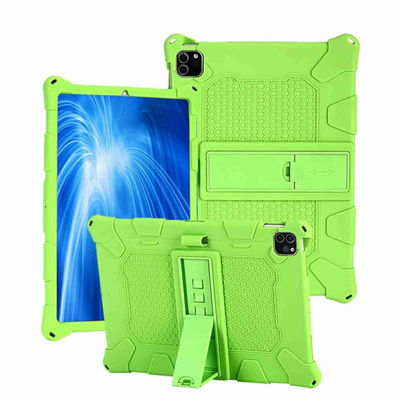 Dteck Case For iPad Pro 11 2020 / 2018 Released Shockproof Silicone Anti Slip Kids Friendly Protective Hard PC Kickstand Cover, green