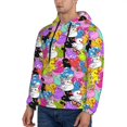 thumbnail image 2 of Hoodies for Men - Funny Cartoon Cute Duck Colorful Long Sleeve Comfrt Men'S Fashion Hoodies & Sweatshirts, Sweatshirts for Men Hoodies Pullover Clothing Clothes with Pouch, 2 of 7