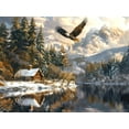 thumbnail image 2 of SUNSOUT INC - Winter Eagle Flight - 1000 pc Jigsaw Puzzle by Artist: John Stewart - Finished Size 20" x 27" - MPN# 77129, 2 of 5