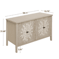 thumbnail image 3 of Tcbosik Buffet Cabinet with Storage, 4-Door Sideboard with Adjustable Shelves, Modern Storage Cabinet, 58" Coffee Bar Cabinet for Kitchen, Hallway, Living Room, Natural, 3 of 8
